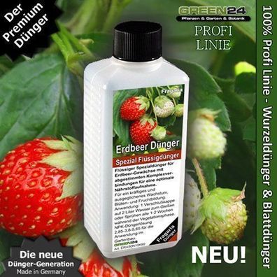 Erdbeer-Dünger Fragaria Arten, HIGH-TECH Spezial Dünger für Erdbeer-Pflanzen