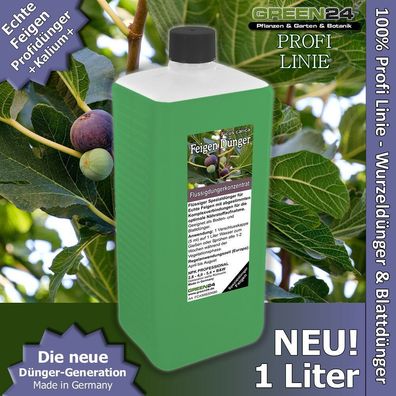 Feigen-Dünger XL 1 Liter - Flüssigdünger für Ficus carica, Echte Feige NPK