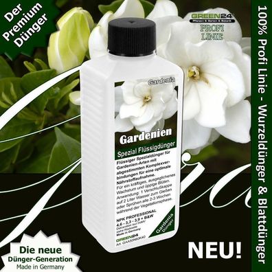 Gardenien-Dünger düngen von Gardenia Arten - Flüssigdüner NPK Profi Volldünger