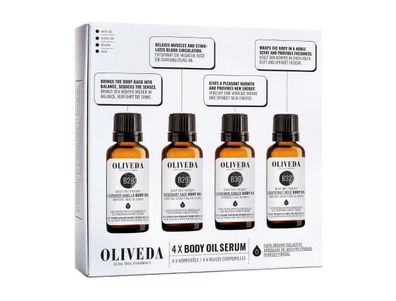 Oliveda Body Oil Serum SET 4x30ml Körperöl
