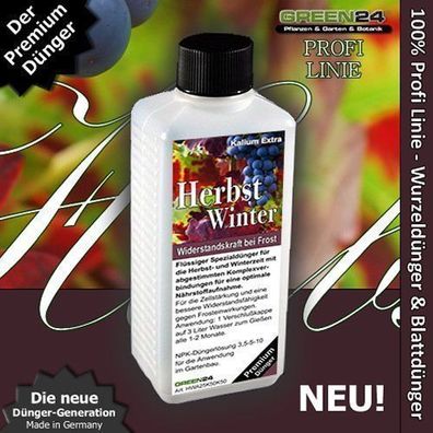 Herbst-Dünger und Winter-Dünger Kaliumdünger flüssig NPK für bessere Winterhärte