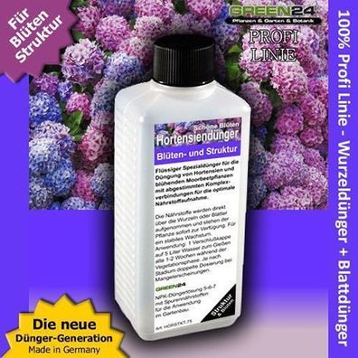 Hortensiendünger flüssig Hightech Dünger für Hortensien Hydrangea NPK Volldünger