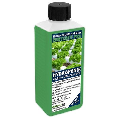 Hydro-Erntereif Nährlösung NPK Voll-Dünger für Kräuter & Gemüse in Hydrokultur