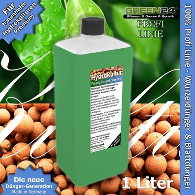 Hydrokultur-Dünger flüssig XL 1 Liter Hydroponic NPK f. Pflanzen im Tongranulat