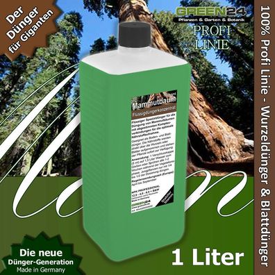 Mammutbaum Dünger XL 1 Liter Mammutbäume Sequoiadendron düngen NPK Volldünger