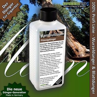Mammutbaum Premium Flüssigdünger aus der Profi Linie Dünger Mammutbäume düngen