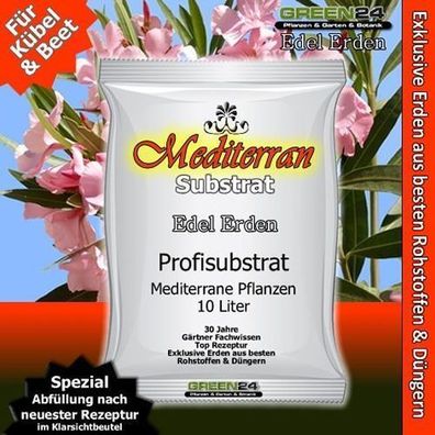 Mediterranerde Substrat für Oleander, Oliven, Jasmin, Calliandra - 10 Ltr.