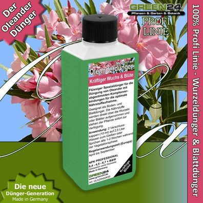 Oleander-Dünger NPK Flüssigdünger für Oleander Pflanzen - Profi Oleanderdünger