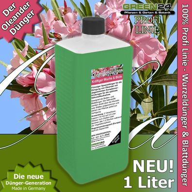 Oleanderdünger flüssig XL 1 Liter f. Nerium Oleander NPK Volldünger Kübel + Beet