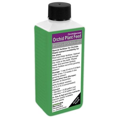 Orchid Plant Feed - Liquid Fertilizer NPK - Root & Foliar Fertilizer 250ml