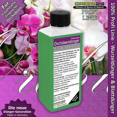 Orchideen Dünger Premium Profi Linie NPK Flüssigdünger als Wurzel + Blattdünger