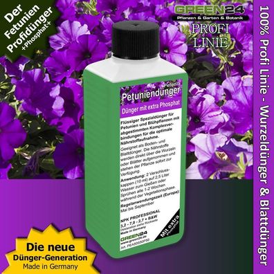 Petunien-Dünger Flüssigdünger für Pentunien (Petunia) Profi Linie Blumendünger