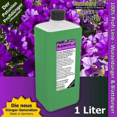 Petunien-Dünger Flüssigdünger für Pentunien (Petunia) Profi Linie XL 1 Liter