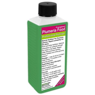 Plumeria Frangipani Liquid Fertilizer NPK - Root & Foliar Fertilizer 250ml
