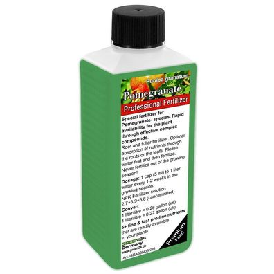 Pomegranate Liquid Fertilizer NPK for Punica granatum - Root & Foliar Fertilizer