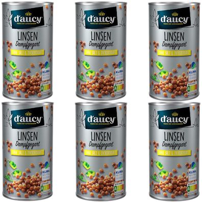 d'aucy Linsen - 100% ohne Salz, Zucker, Konservierungsstoffe