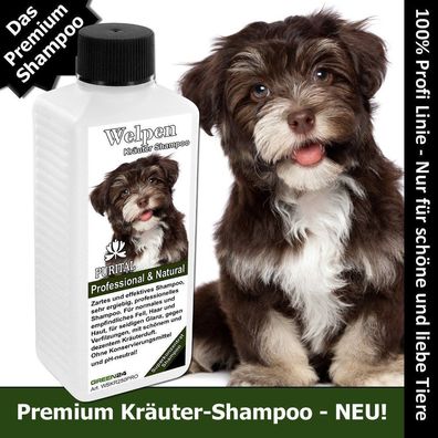 Purital Welpen-Shampoo - Profi Hunde-Shampoo für Welpen - Kräuter-Shampoo