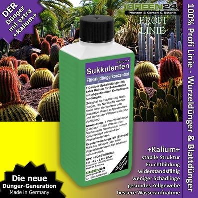 Sukkulenten-Dünger Kakteen-Dünger Kalium+ Pflanzen NPK Flüssigdünger Profi Linie