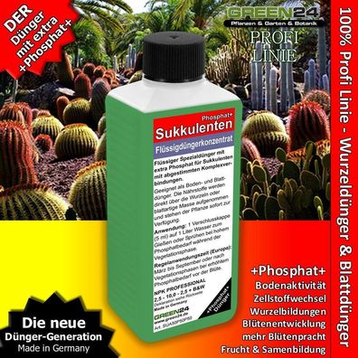Sukkulenten-Dünger Kakteen-Dünger Phosphat+ Pflanzen Flüssigdünger Profi Linie