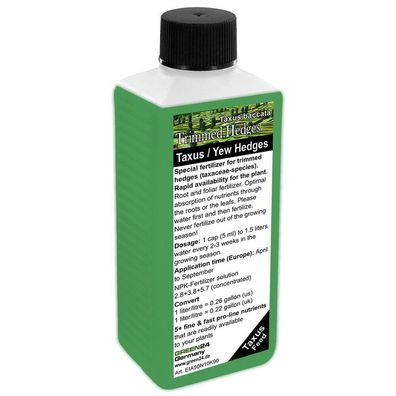 Taxus - Yew Hedge - Trimmed Hedges - Liquid Fertilizer NPK - Root & Foliar 250ml