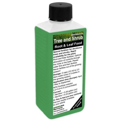 Tree and Shrub Liquid Fertilizer NPK - Root & Foliar Fertilizer 250ml