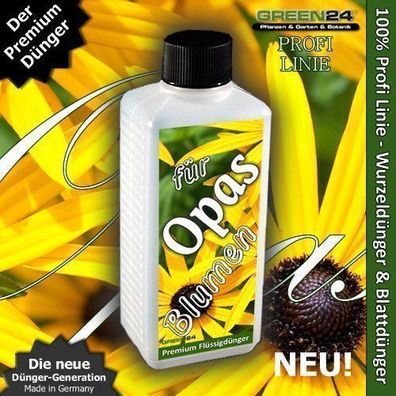 Unser beliebter Universal-Dünger für Garten und Zimmerpflanze Opas Blumen-Dünger