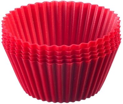 Westmark 6 Silikon Muffinformen, ø 7 cm, rot 30142260