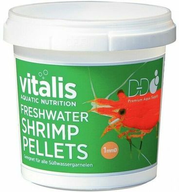 Vitalis Freshwater Shrimp Pellets 70g 1mm Garnelen Futter Süßwasser Aquarium