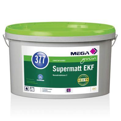 MEGA 377 Supermatt EKF 12,5 Liter weiß