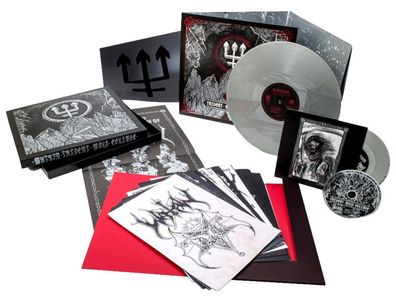 WATAIN - Trident Wolf Eclipsed Deluxe Silver Vinyl - LP- Box Neu-OVP