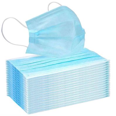 10 x Einmal-Mundschutz 3-lagig Mundschutzmaske Atemschutz Gesichtsmaske Set