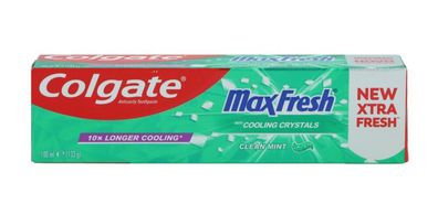 12x Colgate Max Fresh 100ml Clean Mint Zahnpasta Zähneputzen Bakterien Frische