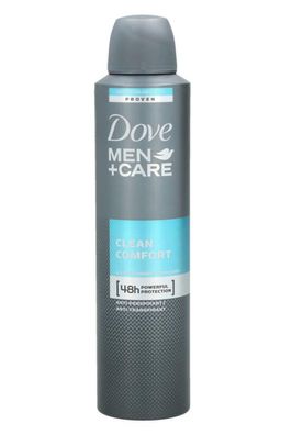 6x 250ml Dove Deospray Clean Comfort 48h Schutz Antitranspirant zum Sprühen for men