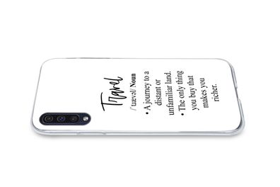Hülle für Samsung Galaxy A50 - Sprichwörter - Zitate - Eine Reise in ein fernes oder