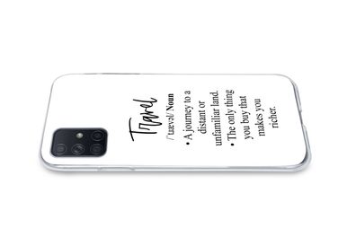 Hülle für Samsung Galaxy A51 - Sprichwörter - Zitate - Eine Reise in ein fernes oder