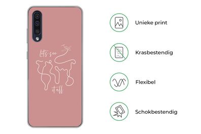 Hülle für Samsung Galaxy A50 - Sprichwörter - Zitate - Lass uns das alles sehen - Sil