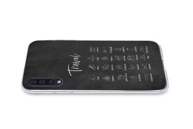 Hülle für Samsung Galaxy A50 - Sprichwörter - Zitate - Reisen - Kompass - Natur - Sil