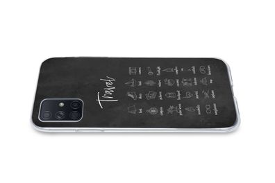 Hülle für Samsung Galaxy A51 - Sprichwörter - Zitate - Reisen - Kompass - Natur - Sil