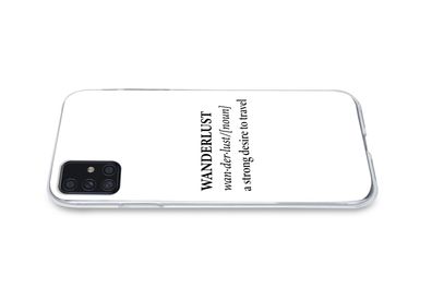 Hülle für Samsung Galaxy A52 5G - Sprichwörter - Zitate - Eine starke Reiselust - Fer