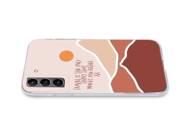 Hülle für Samsung Galaxy S21 - Sprichwörter - Zitate - Reisen ist das Einzige, das di