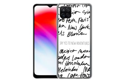 Hülle für Samsung Galaxy A12 - Sprichwörter - Zitate - Sag ja zu neuen Abenteuern - M