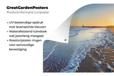 Gartenposter - 60x40 cm - Der Strand bei Domburg (Gr. 60x40 cm)