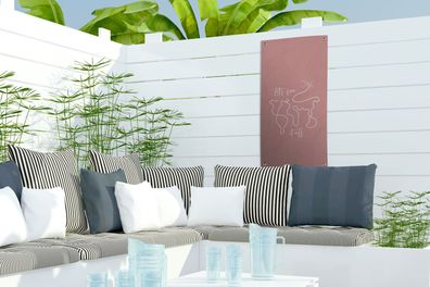 Gartenposter - 30x60 cm - Sprichwörter - Zitate - Lass uns das alles sehen