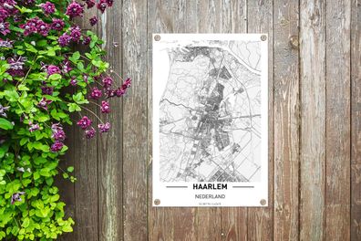 Gartenposter - 60x90 cm - Stadtplan von Haarlem (Gr. 60x90 cm)