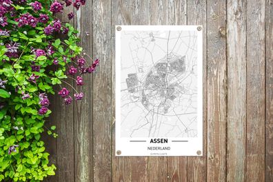 Gartenposter - 60x90 cm - Stadtplan Assen (Gr. 60x90 cm)