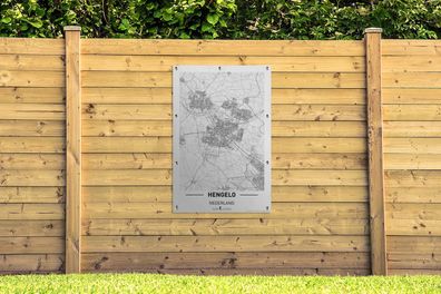 Gartenposter - 80x120 cm - Hengelo Stadtplan (Gr. 80x120 cm)