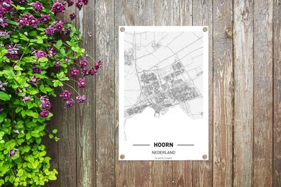 Gartenposter - 40x60 cm - Stadtplan Hoorn (Gr. 40x60 cm)