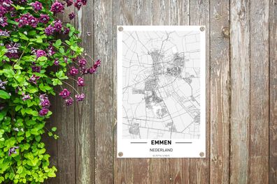 Gartenposter - 40x60 cm - Stadtplan Emmen (Gr. 40x60 cm)