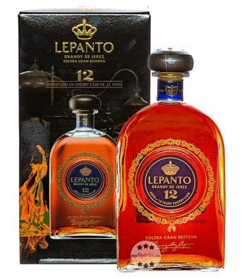 Lepanto Solera Gran Reserva Brandy 12 Años (36 % Vol., 0,7 Liter) (36 % Vol., hide)