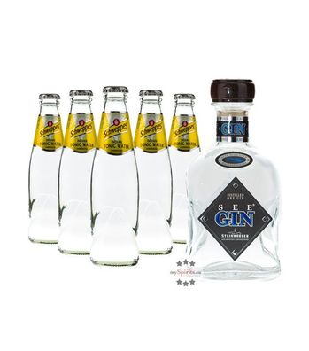 Steinhauser See Gin & Schweppes Indian Tonic Set (48 % vol., 1,7 Liter) (48 % vol., h
